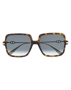 Солнцезащитные очки в квадратной оправе черепаховой расцветки Dior eyewear