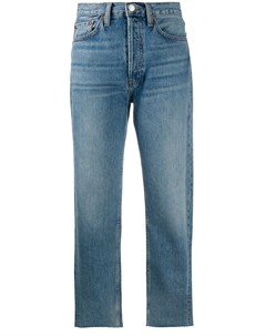 Укороченные прямые джинсы с завышенной талией Re/done