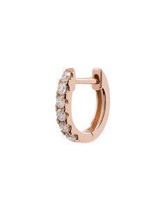 Единичная серьга кольцо из розового золота с бриллиантами Roxanne first