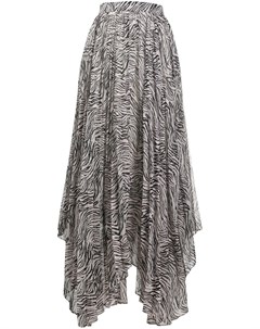 Плиссированная юбка с зебровым принтом Isabel marant
