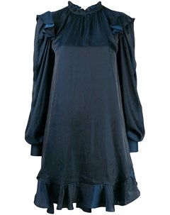 Атласное платье с оборками на воротнике Zadig & voltaire