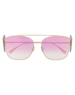 Солнцезащитные очки с кристаллами Fendi eyewear
