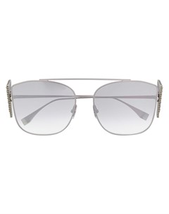 Солнцезащитные очки в массивной оправе с логотипом FF Fendi eyewear