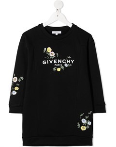 Платье свитер с цветочной вышивкой Givenchy kids