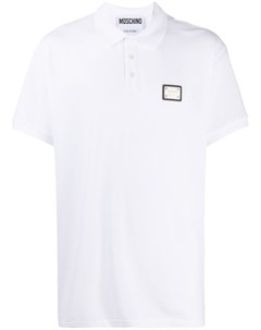 Рубашка поло с нашивкой логотипом Moschino