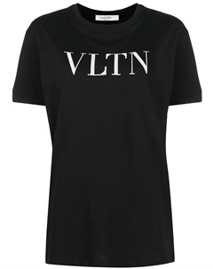 Футболка с пайетками и логотипом VLTN Valentino