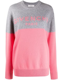Кашемировый джемпер в стиле колор блок с логотипом Givenchy