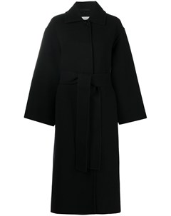 Однобортное пальто с поясом Jil sander