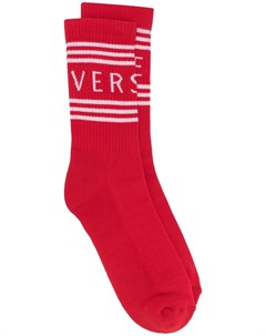 Носки в полоску с логотипом Versace