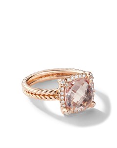 Золотое кольцо Chatelaine с бриллиантами и моргалитом David yurman