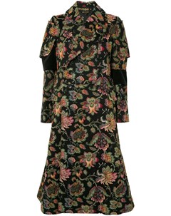 Жаккардовое пальто с цветочным узором Comme des garçons pre-owned