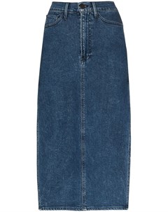 Джинсовая юбка миди Cami с боковым разрезом 3x1