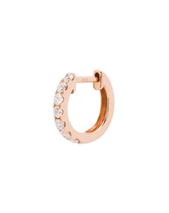 Серьга кольцо из розового золота с бриллиантами Roxanne first