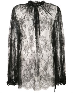 Прозрачная кружевная блуза Alexander mcqueen