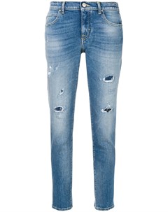 Укороченные джинсы с потертой отделкой Jacob cohen