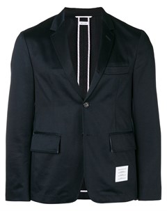 Саржевый классический пиджак в спортивном стиле Thom browne