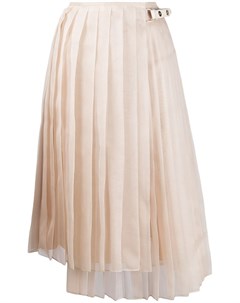 Плиссированная юбка асимметричного кроя Fendi
