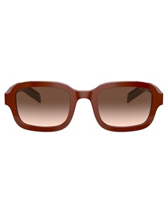 Затемненные солнцезащитные очки в прямоугольной оправе Prada eyewear