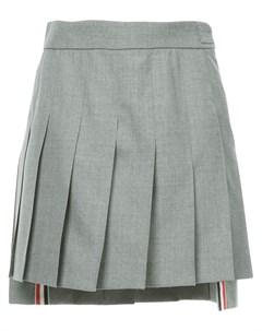 Плиссированная мини юбка с асимметричным подолом Thom browne