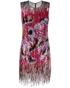 Декорированное платье с пайетками и бахромой Emilio pucci
