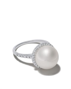 Золотое кольцо Classic с жемчугом и бриллиантами Yoko london