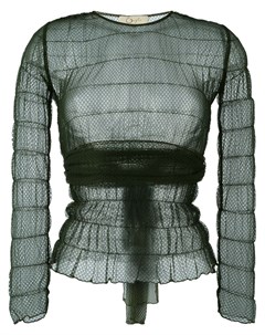 Кружевная прозрачная блузка Romeo gigli pre-owned