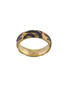 Золотое кольцо Serpents с гравировкой Castro smith