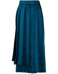 Плиссированная юбка FF Karligraphy Fendi