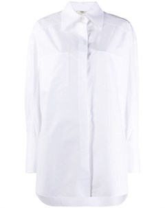 Рубашка на пуговицах с декором на манжетах Fendi
