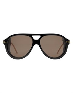 Солнцезащитные очки авиаторы со съемными шорами Gucci eyewear