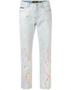 Укороченные джинсы с завышенной талией Philipp plein