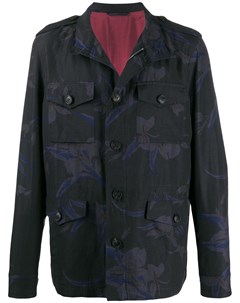 Пальто с потайной молнией и цветочным принтом Etro