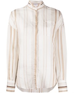 Полосатая рубашка Brunello cucinelli