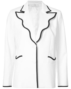 Облегающий пиджак с контрастной отделкой Sara battaglia