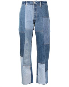 Укороченные джинсы в технике пэчворк Re/done