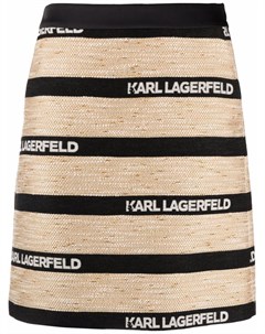 Жаккардовая юбка с драпировкой Karl lagerfeld