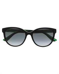 Солнцезащитные очки в круглой оправе с отделкой Web Gucci eyewear