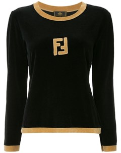 Облегающая толстовка с логотипом Fendi pre-owned