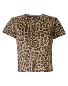 Сетчатая рубашка с леопардовым принтом Fendi pre-owned