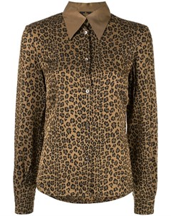 Рубашка с леопардовым принтом Fendi pre-owned