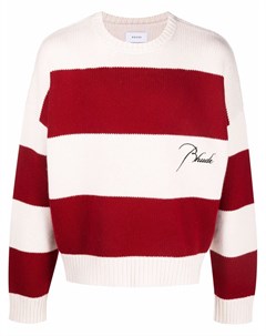 Полосатый свитер с вышитым логотипом Rhude