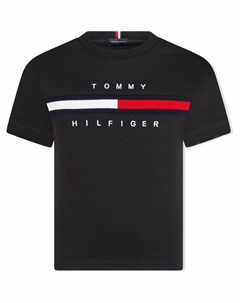 Футболка с вышитым логотипом Tommy hilfiger junior