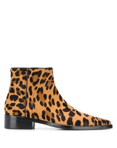 Ботинки с леопардовым принтом Dolce&gabbana