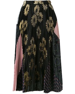 Плиссированная юбка с цветочным принтом Biyan