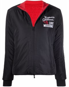 Двусторонняя куртка с вышитым логотипом Love moschino