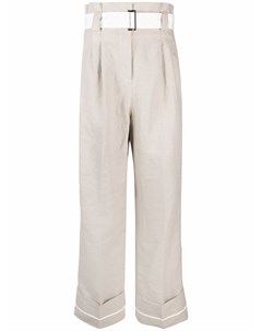 Широкие брюки со складками Ganni