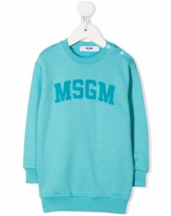 Платье свитер с логотипом Msgm kids