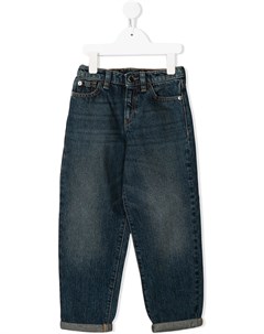 Прямые джинсы с логотипом Emporio armani kids