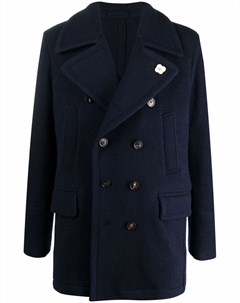 Двубортное шерстяное пальто Lardini