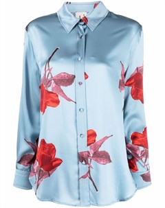 Шелковая рубашка с цветочным принтом L'autre chose